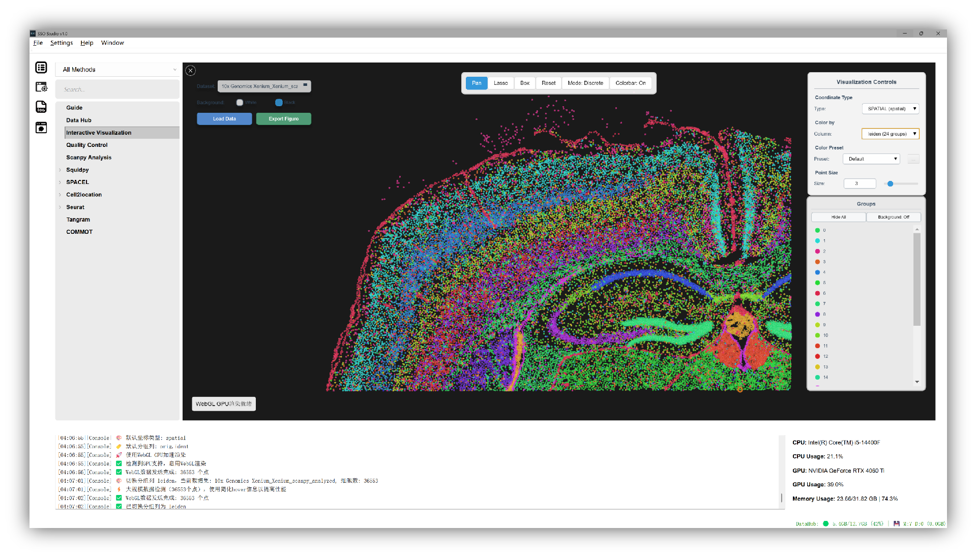 鼠脑冠状样本Xenium数据迁移注释空间 Niches 分析